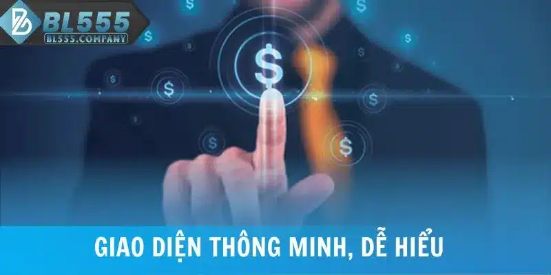 Giao diện rút tiền thông minh, dễ hiểu