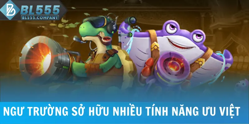 Bắn cá rùa xanh sở hữu nhiều tính năng ưu việt